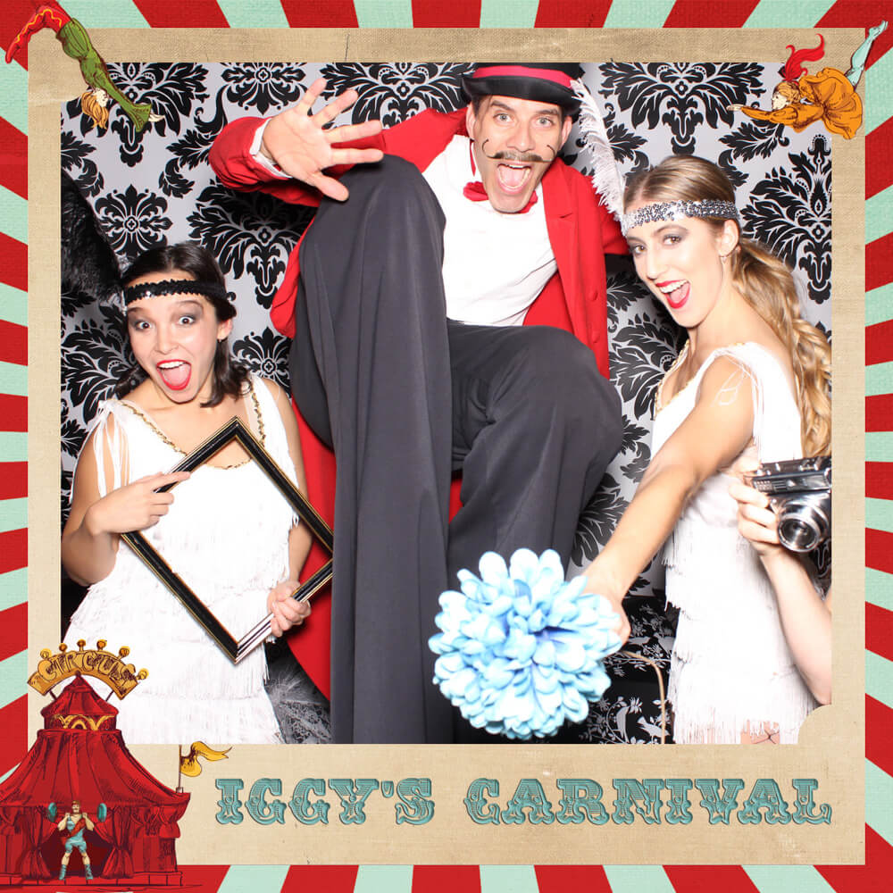 a carnival themed photo booth print