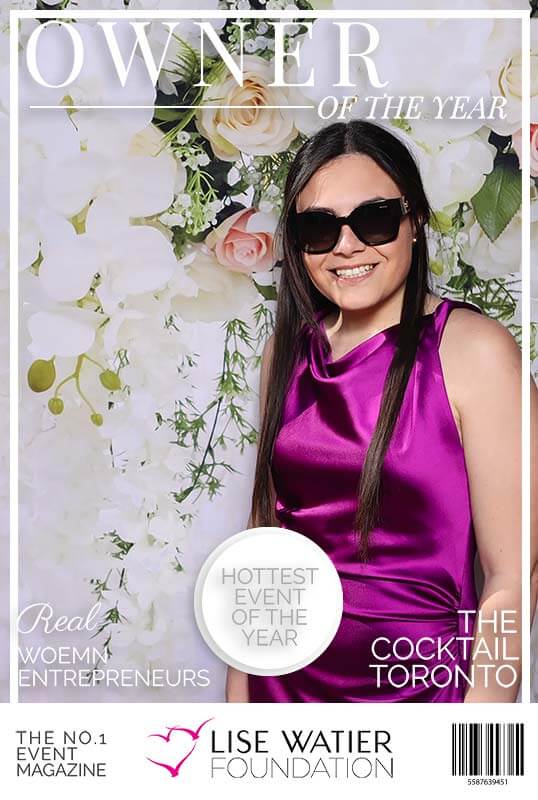 Magazine-cover-photo-booth-owner A woman on the cover of a magazine